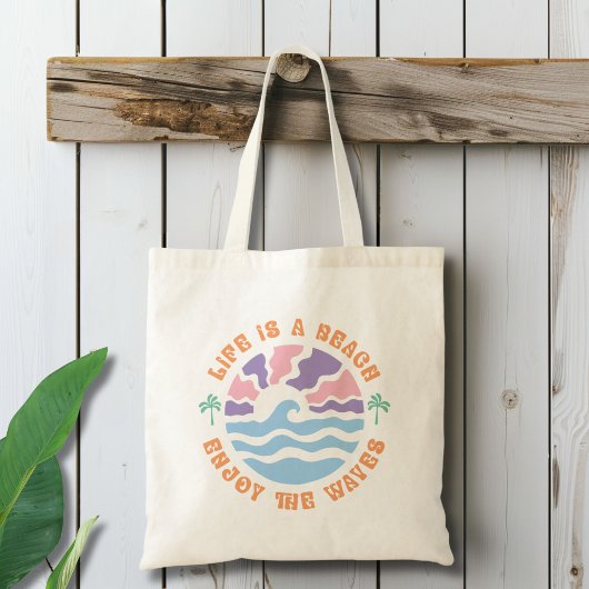 Het leven is een strand tote bag