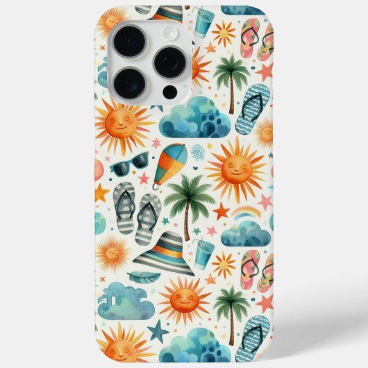 Het leven is een strandfeest Case-Mate iPhone case (Achterkant)