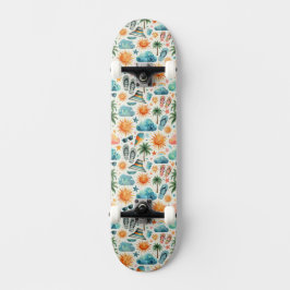 Het leven is een strandfeest persoonlijk skateboard