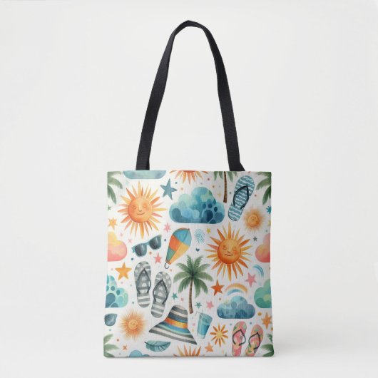 Het leven is een strandfeest tote bag (Voorkant)