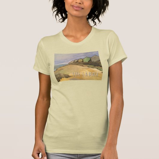Het leven is een strandt-shirt t-shirt (Voorkant)