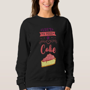 Het leven is een stuk taart Confectioner Cupcake B Trui