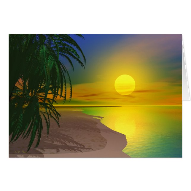 Het leven is een Sunny Beach (Voorkant Horizontaal)