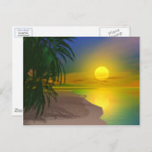 Het leven is een Sunny Beach Briefkaart (Voorkant / Achterkant)