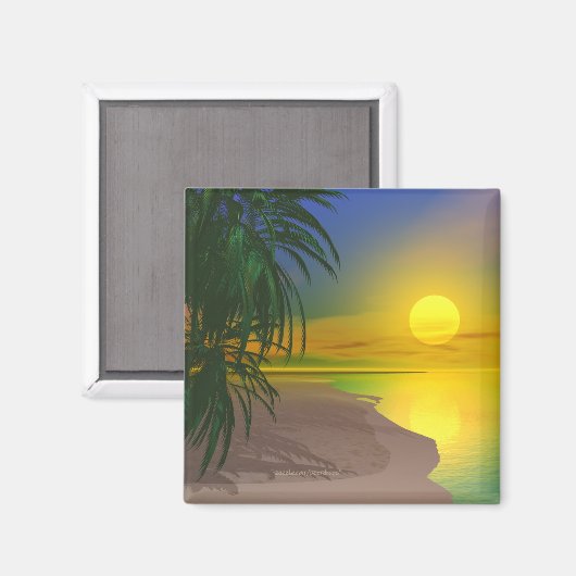 Het leven is een Sunny Beach Magneet (Voorkant / Achterkant)