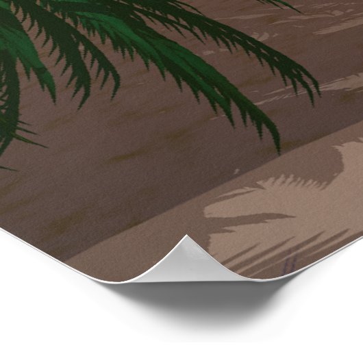 Het leven is een Sunny Beach Poster (Hoek)