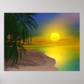 Het leven is een Sunny Beach Poster (Voorkant)