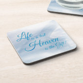 Het leven is een testhemel is de Gift Onderzetter  (Linkerzijde)