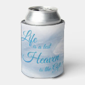Het leven is een testhemel is de Koelbox van het G Blikjeskoeler (Blikje Voorkant)
