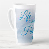 Het leven is een testhemel is de Mok van de Gift L (Linkerhoek)