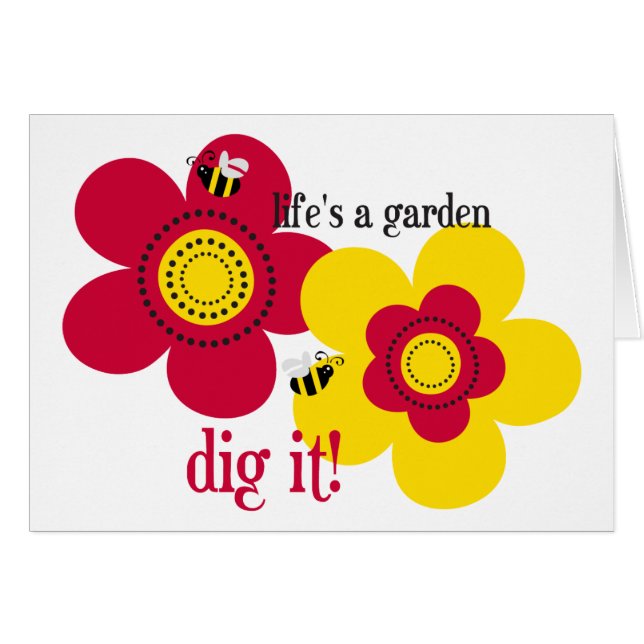 Het leven is een tuin (Voorkant Horizontaal)