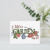 Het leven is een tuin briefkaart (Staand voorkant)