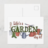 Het leven is een tuin briefkaart (Voorkant / Achterkant)