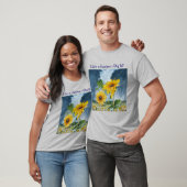 Het leven is een tuin Graaf het! zonnebloem T-shirt (Unisex)