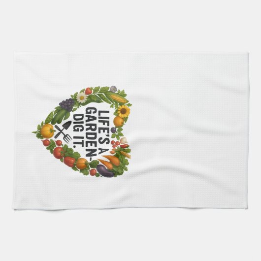 Het leven is een tuin theedoek (Horizontaal)