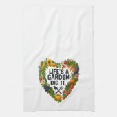 Het leven is een tuin theedoek (Verticaal)