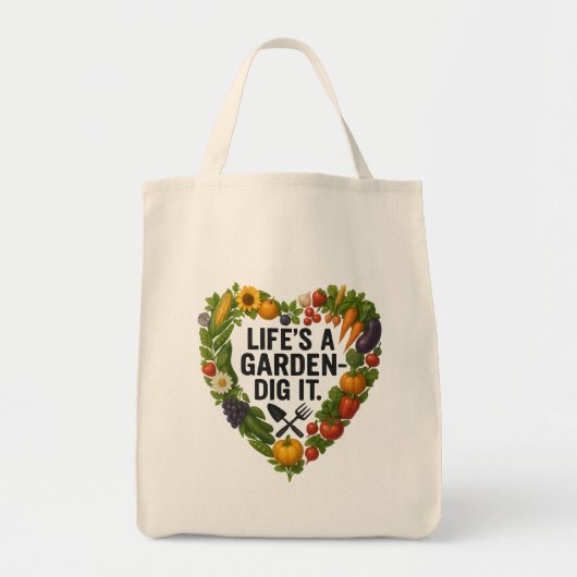 Het leven is een tuin tote bag (Voorkant)