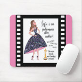 Het leven is een van de prestaties na elkaar! muismat (Met muis)