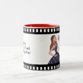 Het leven is een van de prestaties na elkaar! tweekleurige koffiemok (Center)