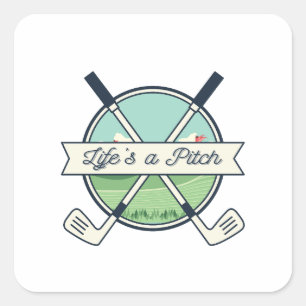 HET LEVEN IS EEN VELD VIERKANTE STICKER