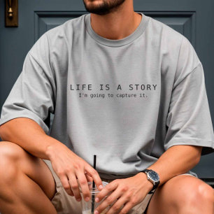 Het leven is een verhaal - Content Creator T-shirt