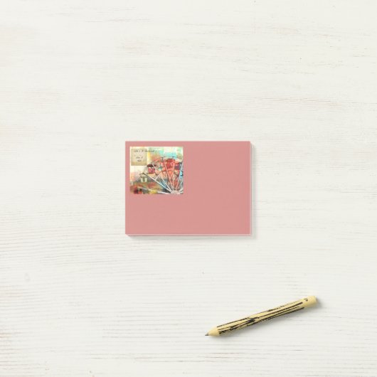 "Het leven is een wervelwind" Post-it® Notes (Op bureau)