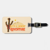 Het leven is een woestijn avontuur bagagelabel (Voorkant horizontaal)