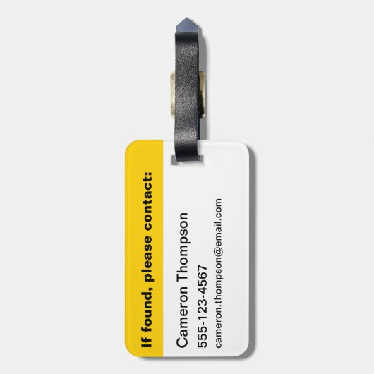 Het leven is een woestijn avontuur bagagelabel (Achterkant verticaal)