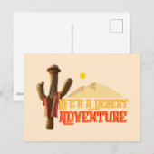 Het leven is een woestijn avontuur briefkaart (Voorkant / Achterkant)