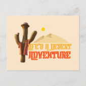 Het leven is een woestijn avontuur briefkaart (Voorkant)