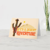 Het leven is een woestijn avontuur kaart (Voorkant)