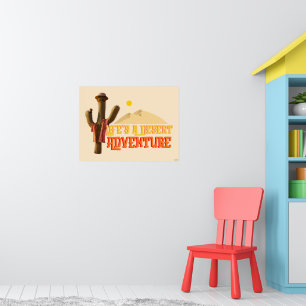 Het leven is een woestijn avontuur poster