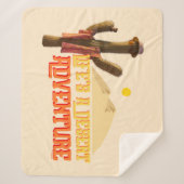 Het leven is een woestijn avontuur sherpa deken (Voorkant)