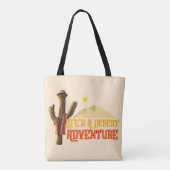 Het leven is een woestijn avontuur tote bag (Achterkant)