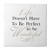 Het leven is een wonderlijk citaat tegeltje (Voorkant)