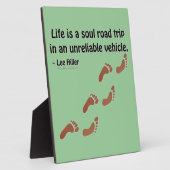 Het leven is een zieltochtje in een onbetrouwbaar  fotoplaat (Zijkant)