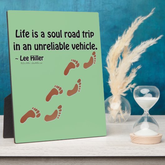 Het leven is een zieltochtje in een onbetrouwbaar  fotoplaat (Zijkant)