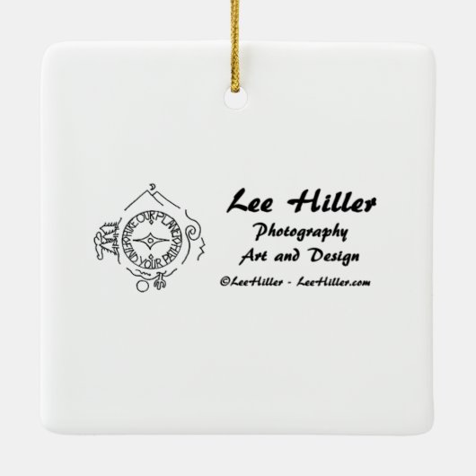 Het leven is een zieltochtje in een onbetrouwbaar  keramisch ornament (Achterkant)