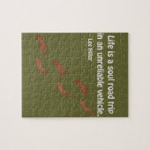 Het leven is een zieltochtje in een onbetrouwbaar  legpuzzel (Horizontaal)