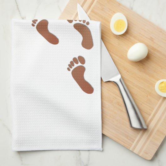 Het leven is een zieltochtje in een onbetrouwbaar  theedoek (Quarter Fold)