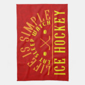 Het leven is eenvoudig in slaap-stand-ijs theedoek (Verticaal)