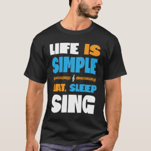 Het leven is eenvoudig om te slapen met Barbershop T-shirt