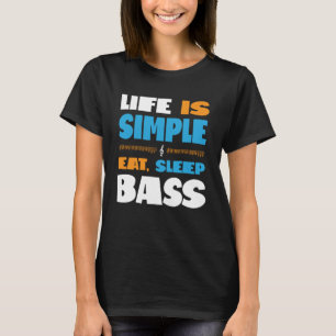 Het leven is eenvoudige Eat Sleep Sing Barbershop  T-shirt