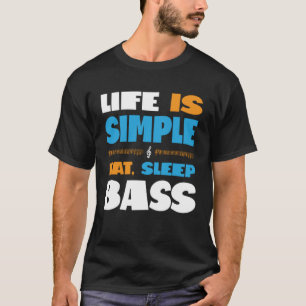 Het leven is eenvoudige Eat Sleep Sing Barbershop T-shirt