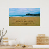 Het leven is eeuwig en liefde is onsterfelijk POST Poster (Keuken)