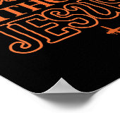 Het leven is eng zonder Jesus Christelijk Hallowee Poster (Hoek)