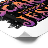 Het leven is eng zonder Jezus Halloween kostuum Poster (Hoek)