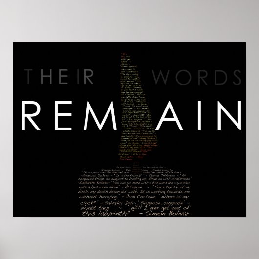 Het leven is ephemeral poster (Voorkant)