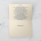 Het leven is eternal: Poem Inside bereavement Kaart (Binnen)