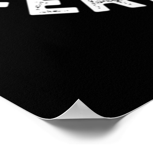 Het leven is Ferntastic Funny Fern Plant Pun Dark  Poster (Hoek)